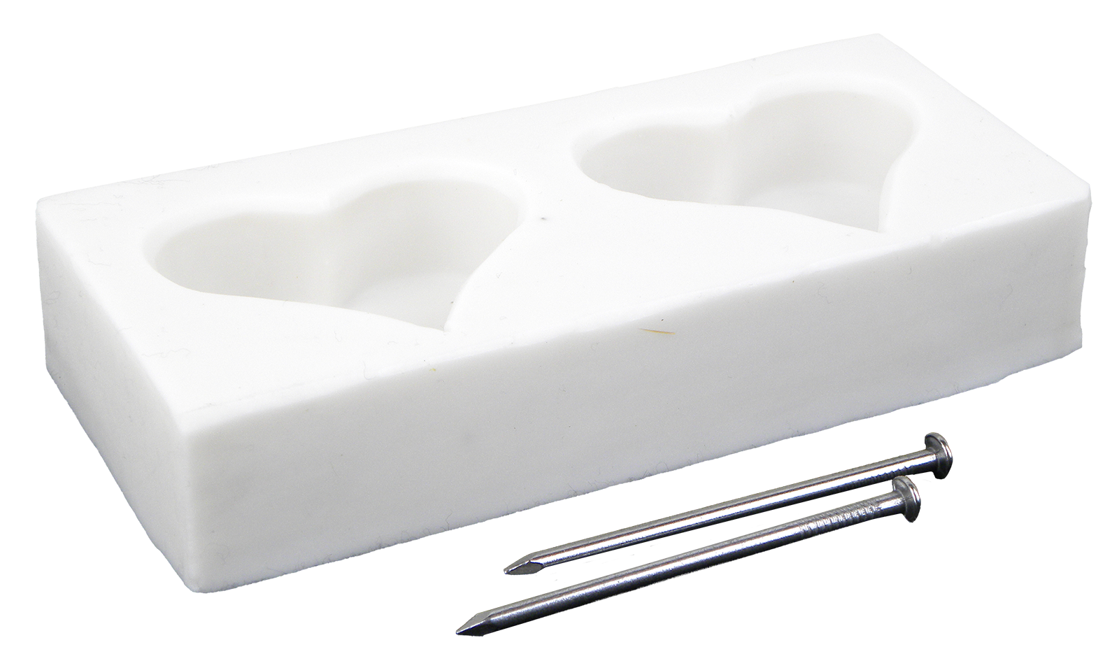 Gießform 'Herz' 2er