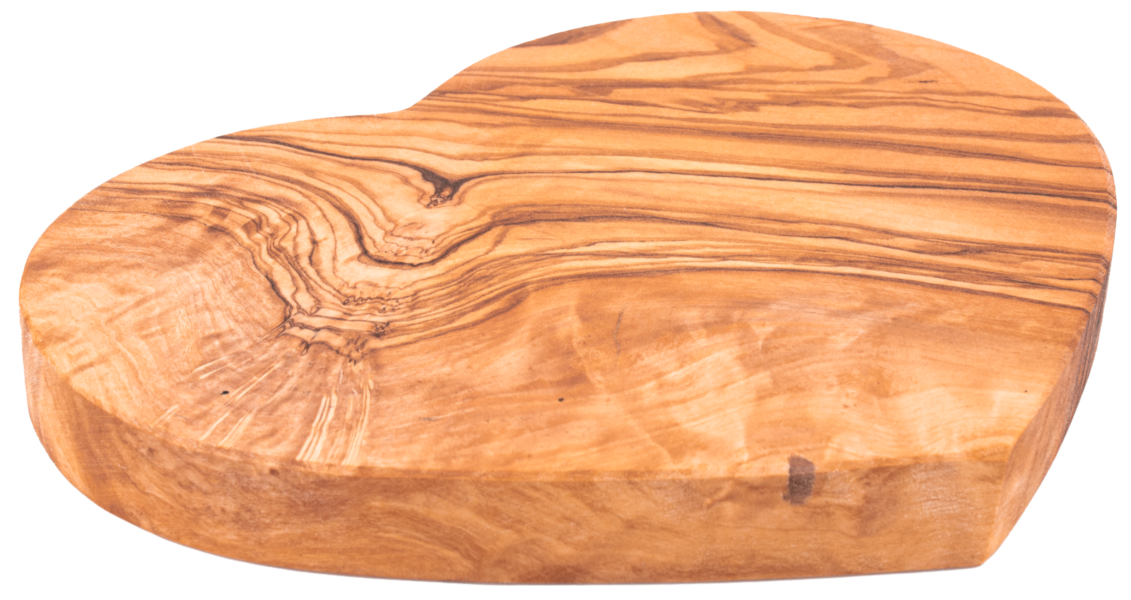 Olive Wood Heart-Shaped Cutting Board 17 cm
