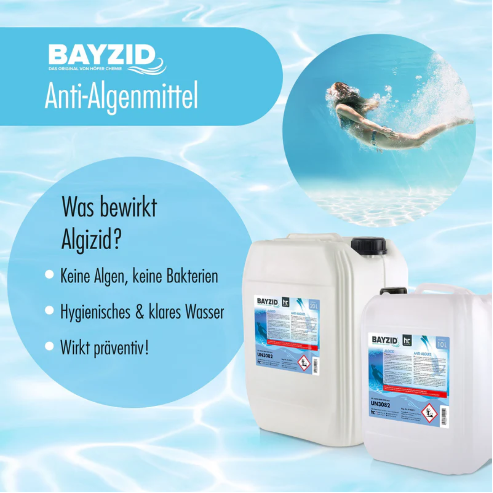 Algizid 1 L Algenverhütung für Pool