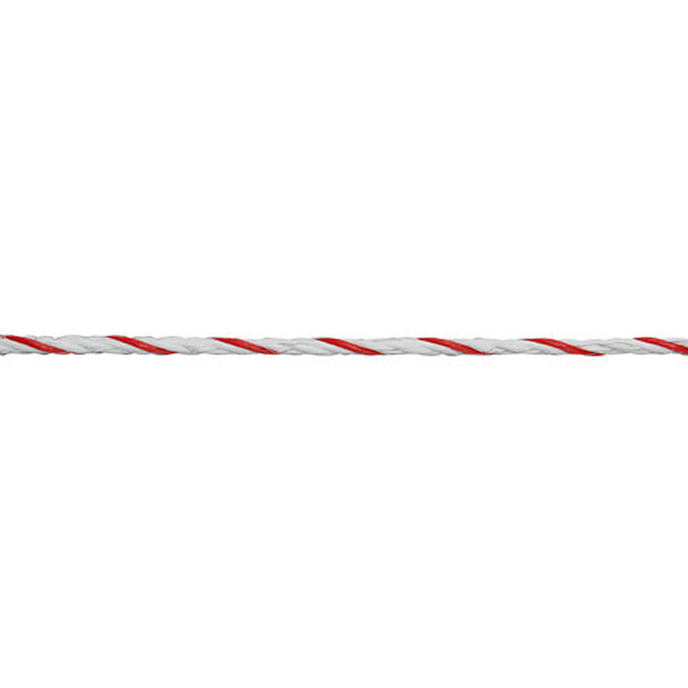 Weidezaunseil TopLine weiß/rot, 6 mm / 200 m