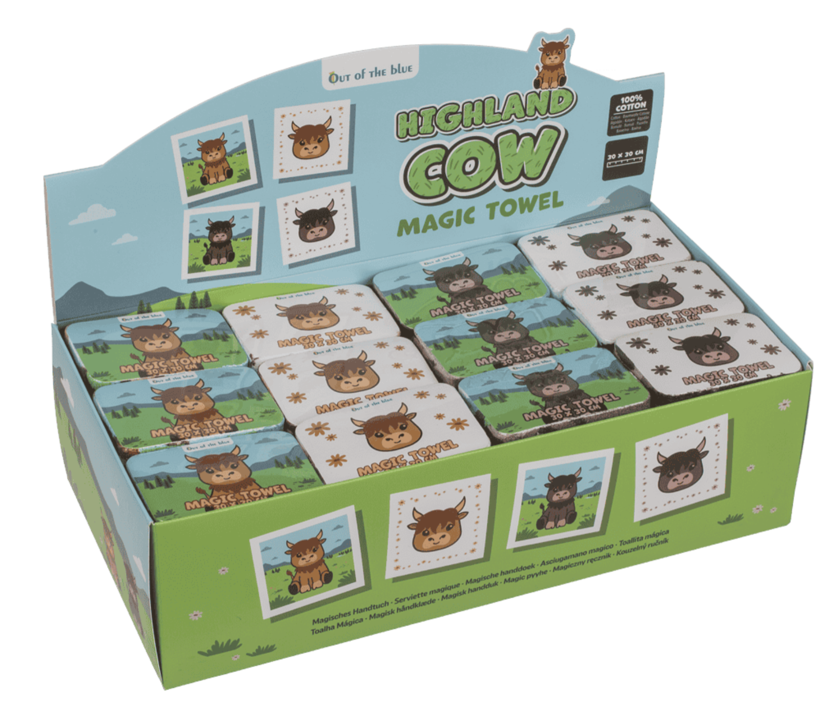 Magisches Handtuch Highland Cow