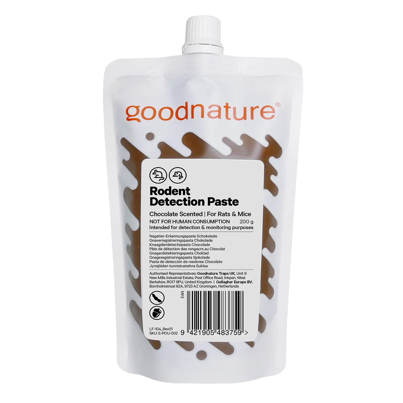 Pâte de détection de rongeurs – chocolat 200 g