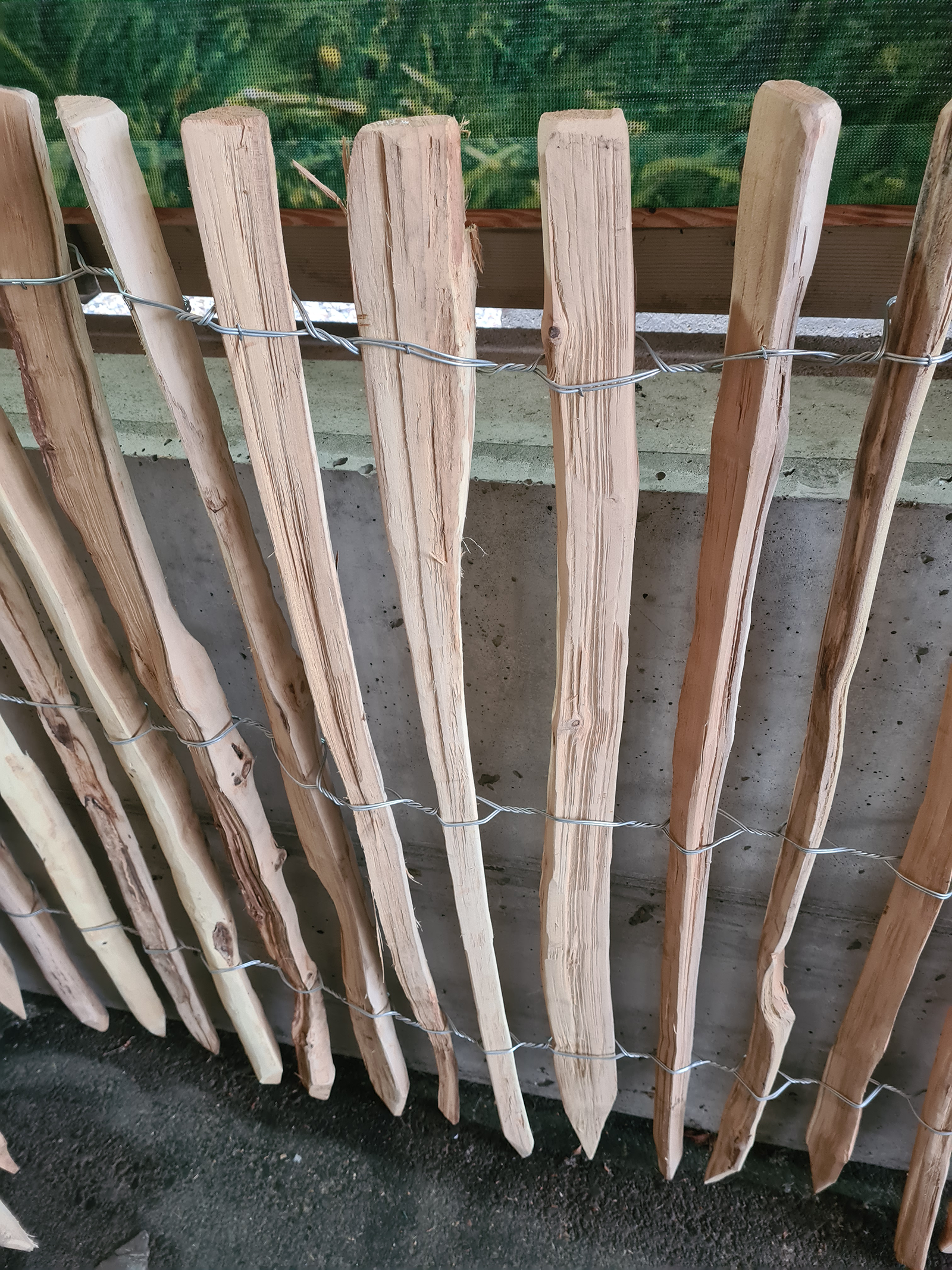 Staketenzaun Robinie 120 cm 10 Meter