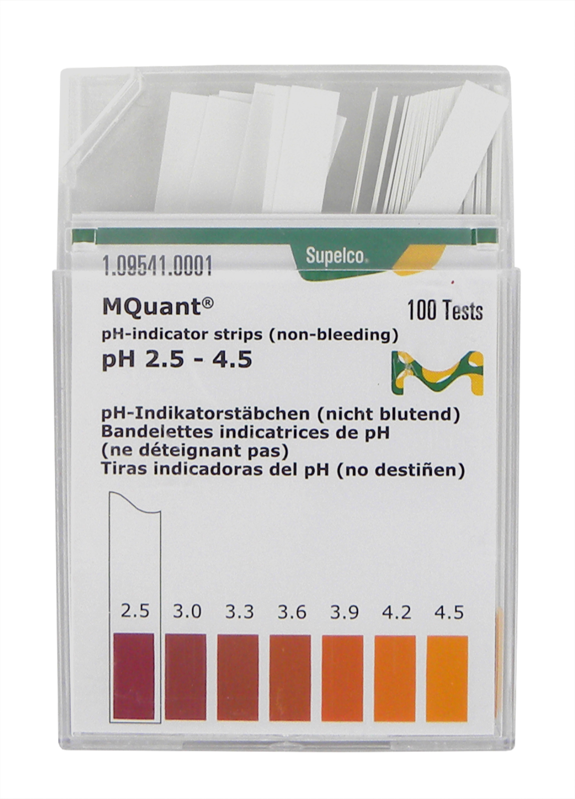 Strisce indicatrici di pH 2,5-4,5 per purea di frutta