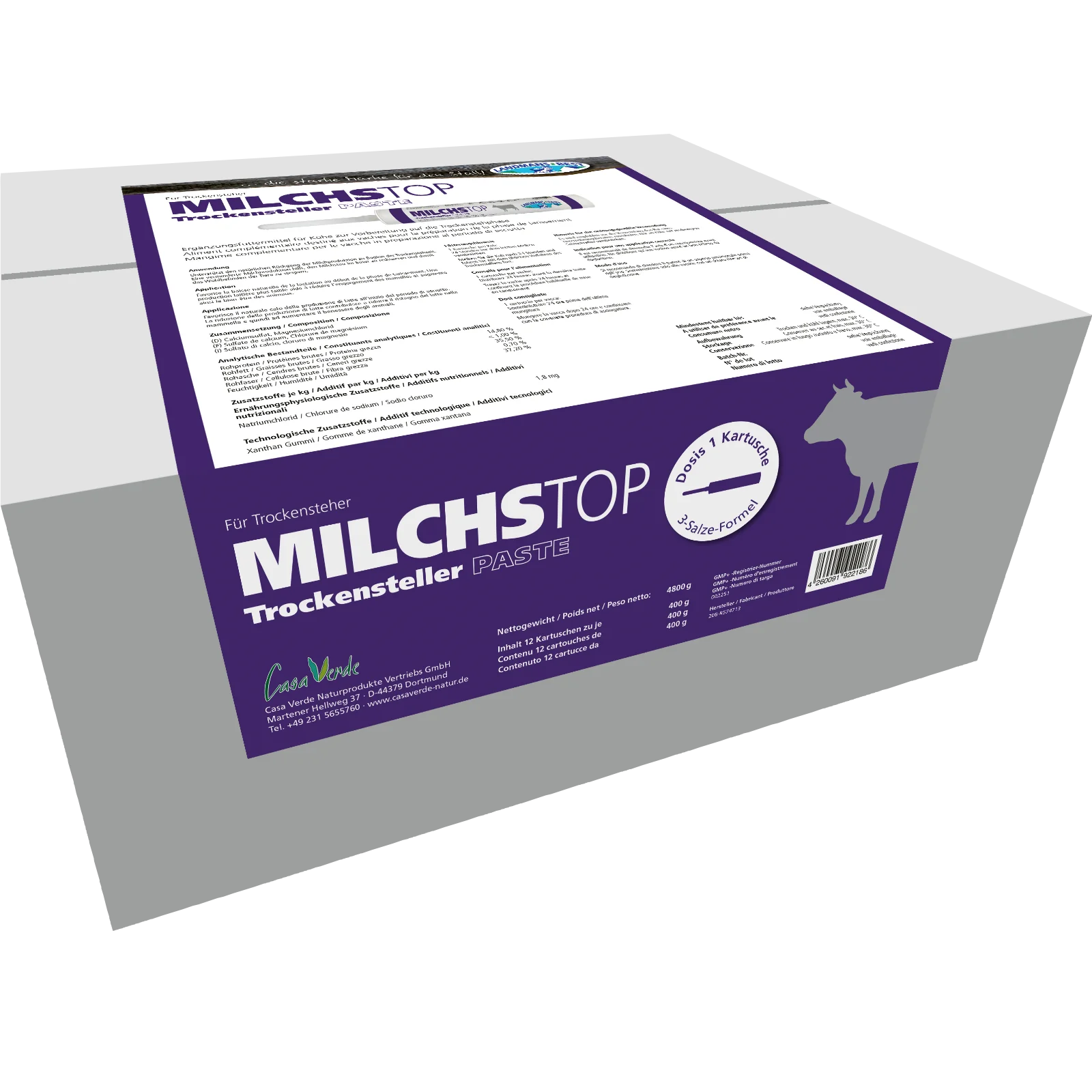 MILCHSTOP – Trockensteller Paste 400 g