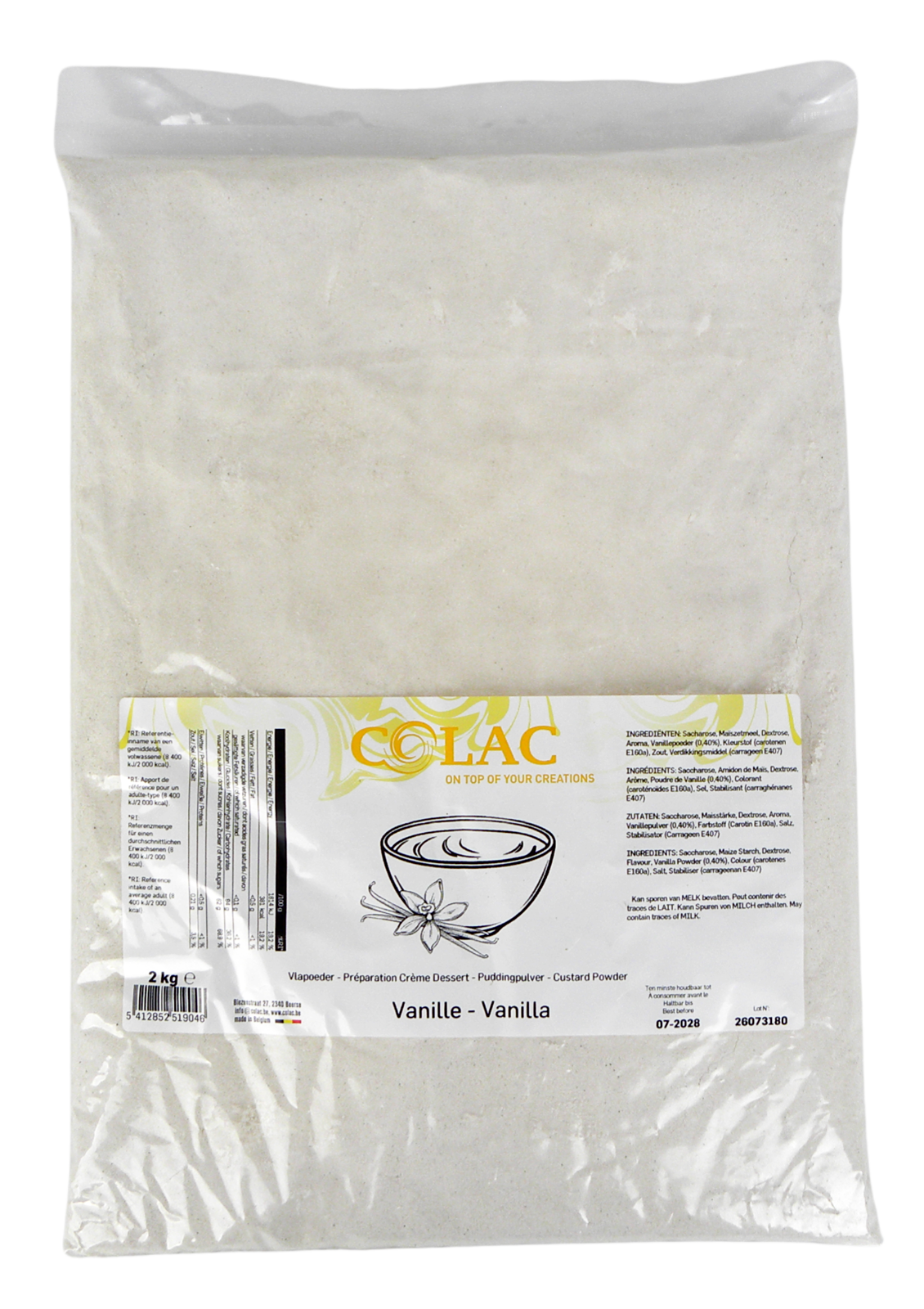 Poudre de pudding à la vanille 2 kg