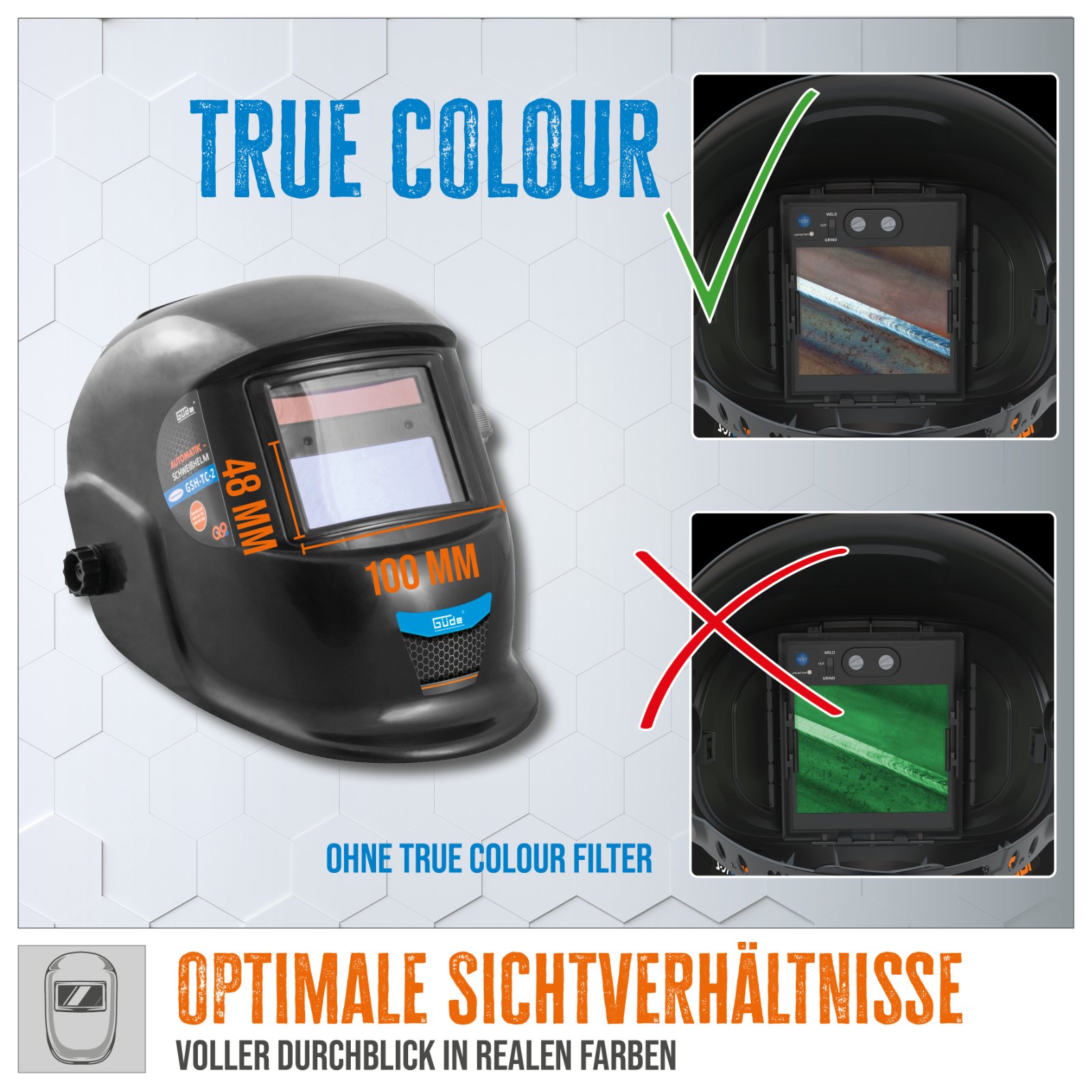Schweißschirm Automatik GSH-TC-2