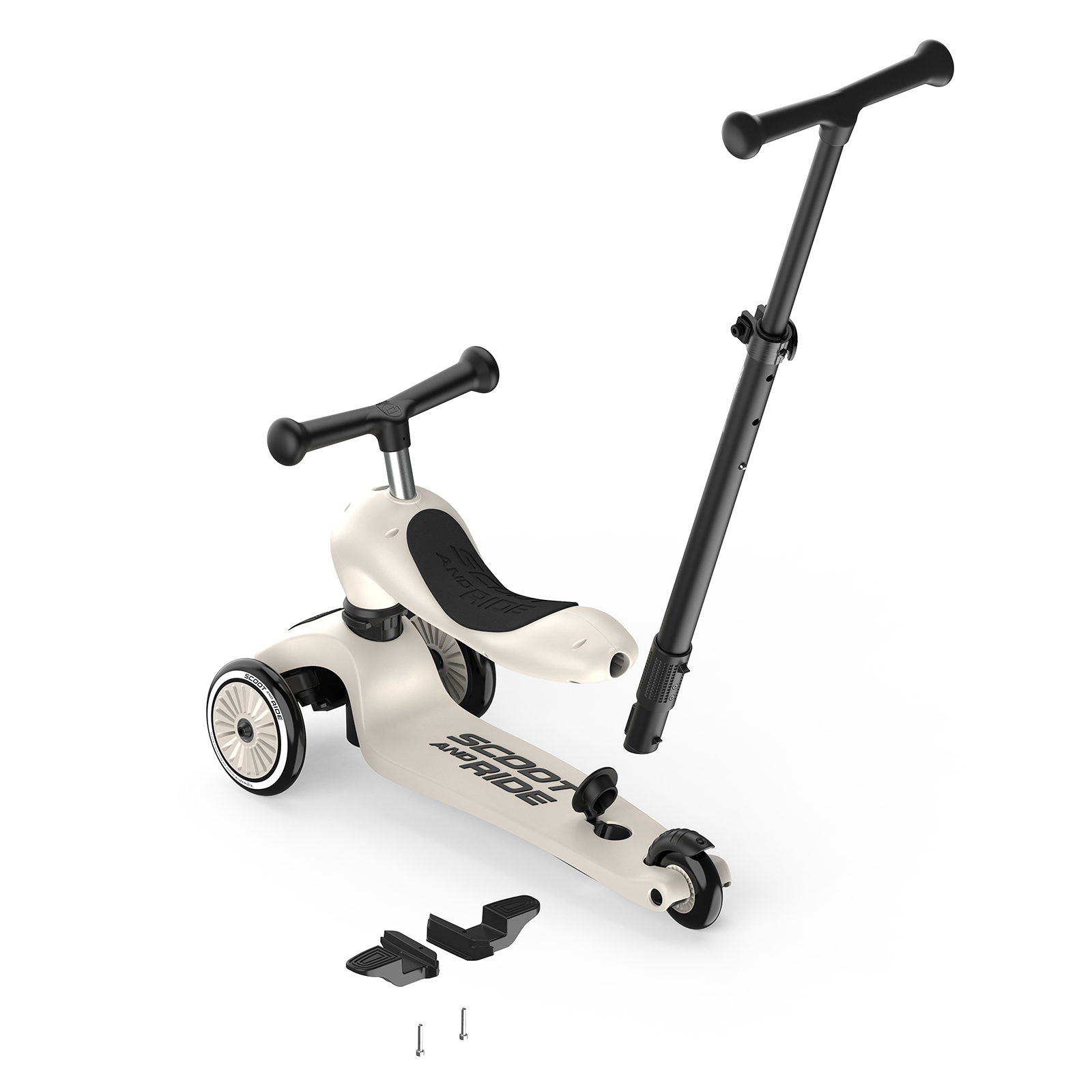 Trottinette 2-en-1 Highwaykick 1, beige-gris (Ash)