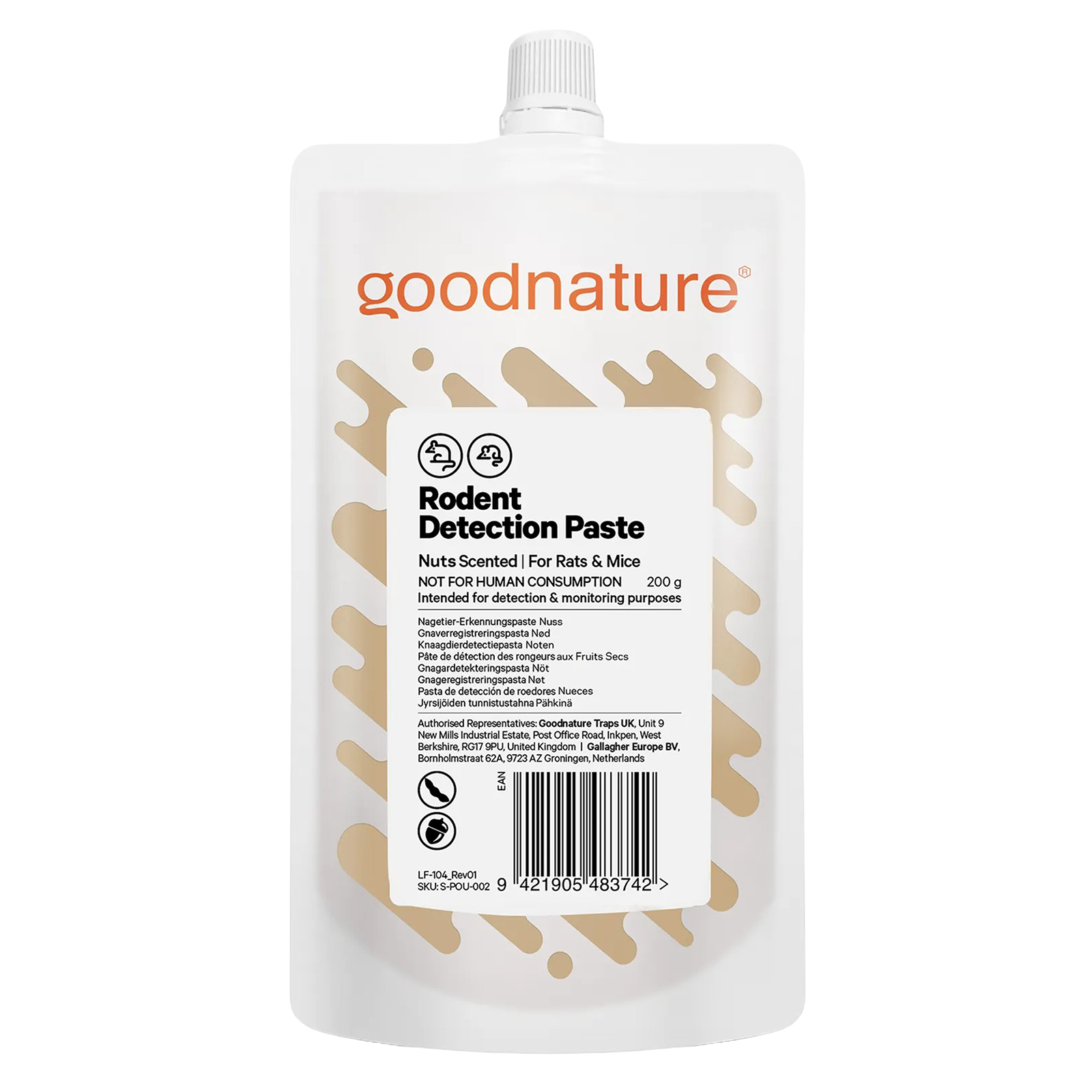 Pâte de détection de rongeurs – noix 200 g