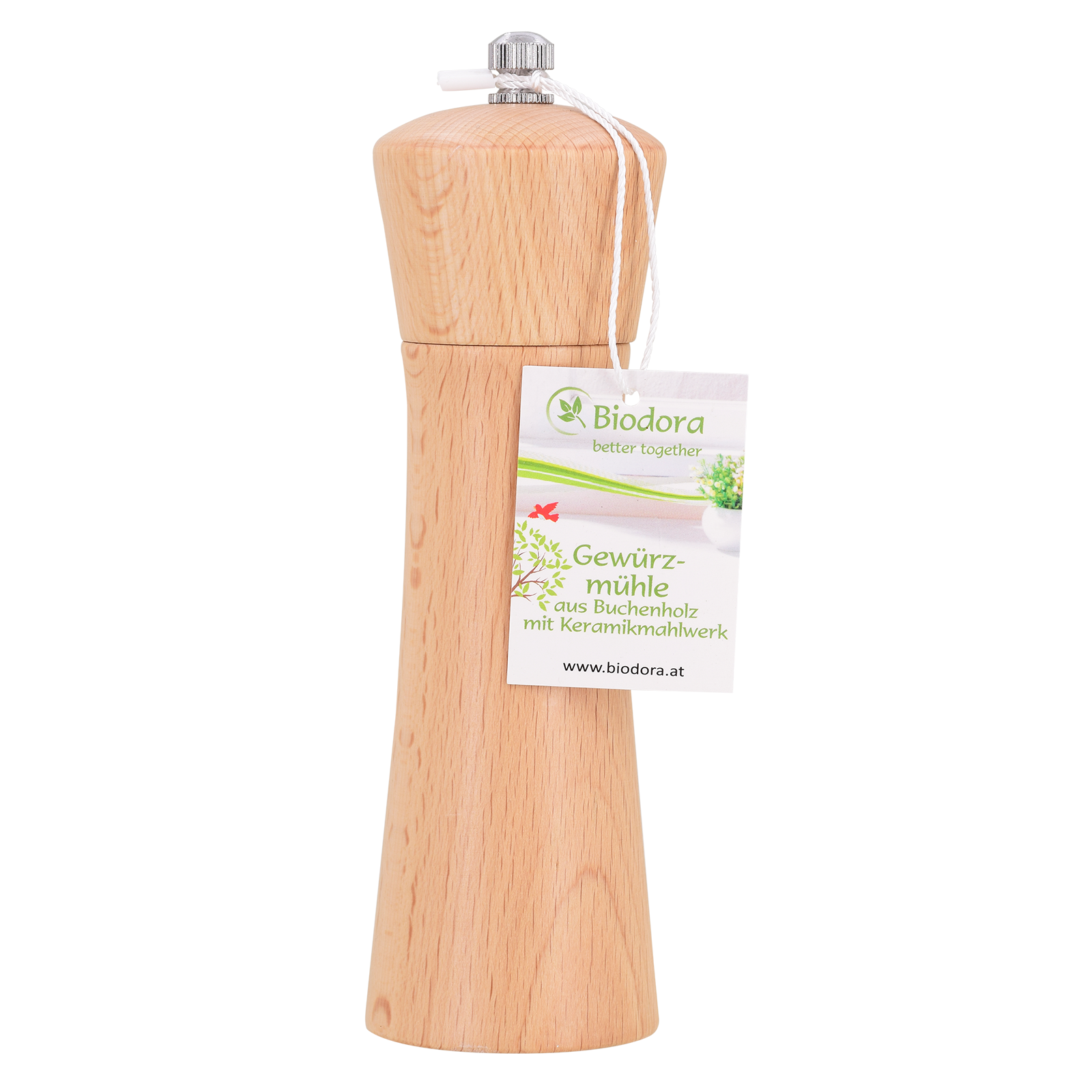 Wooden spice mill