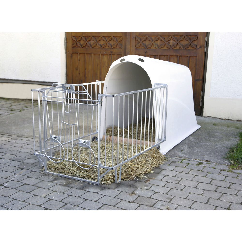 Kälberiglu Master Plus, mit Zaun