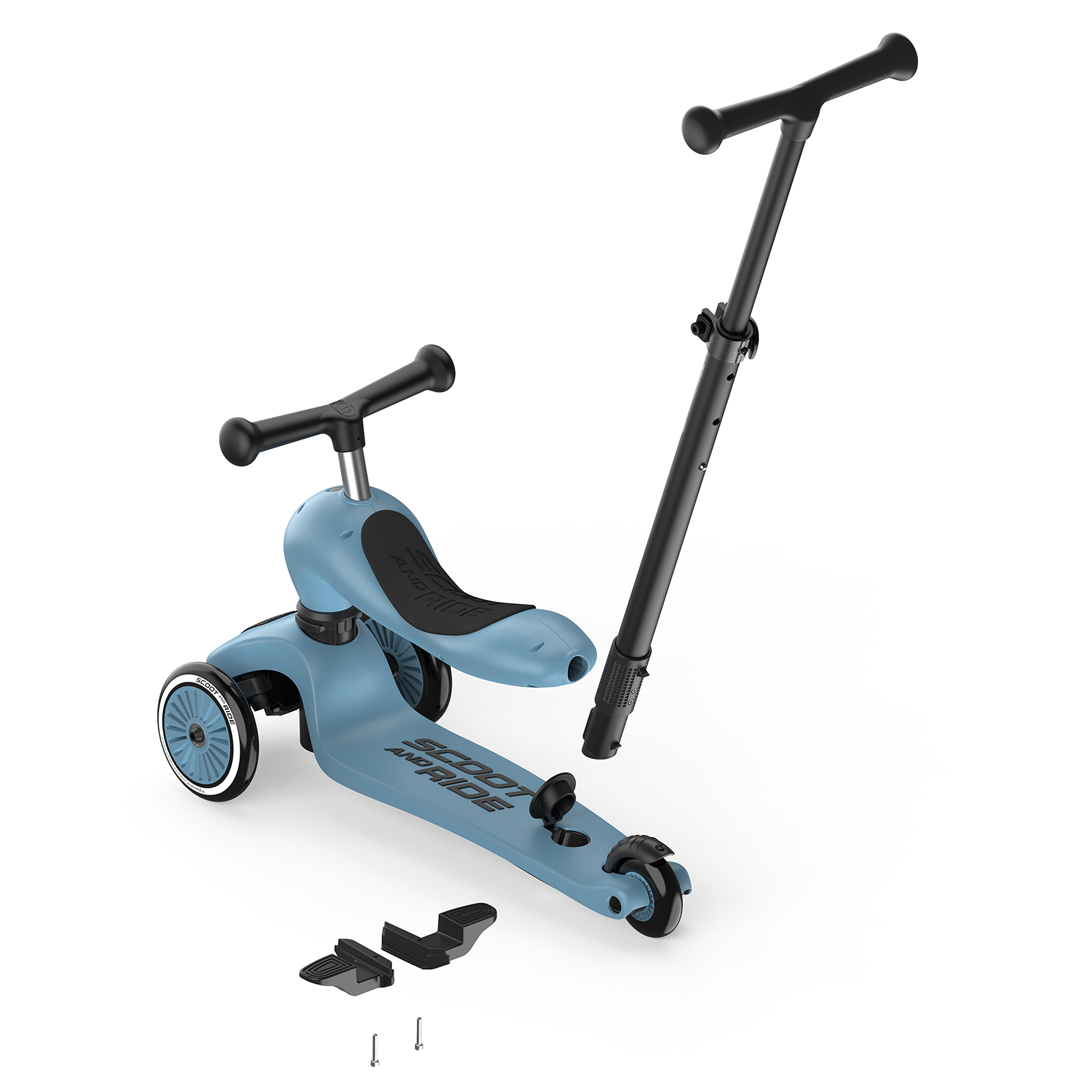 Roller 2in1 Highwaykick1 blau (Farbe steel)