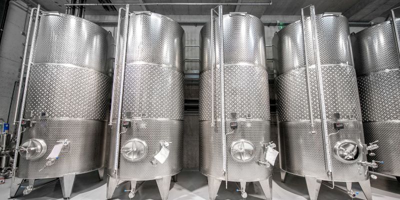 Wein Edelstahlbehlter
