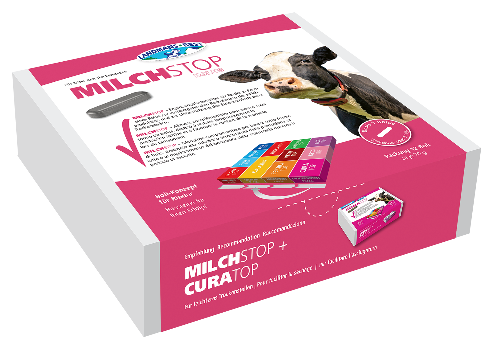 Milchstop Trockensteller Bolus - 12er Box