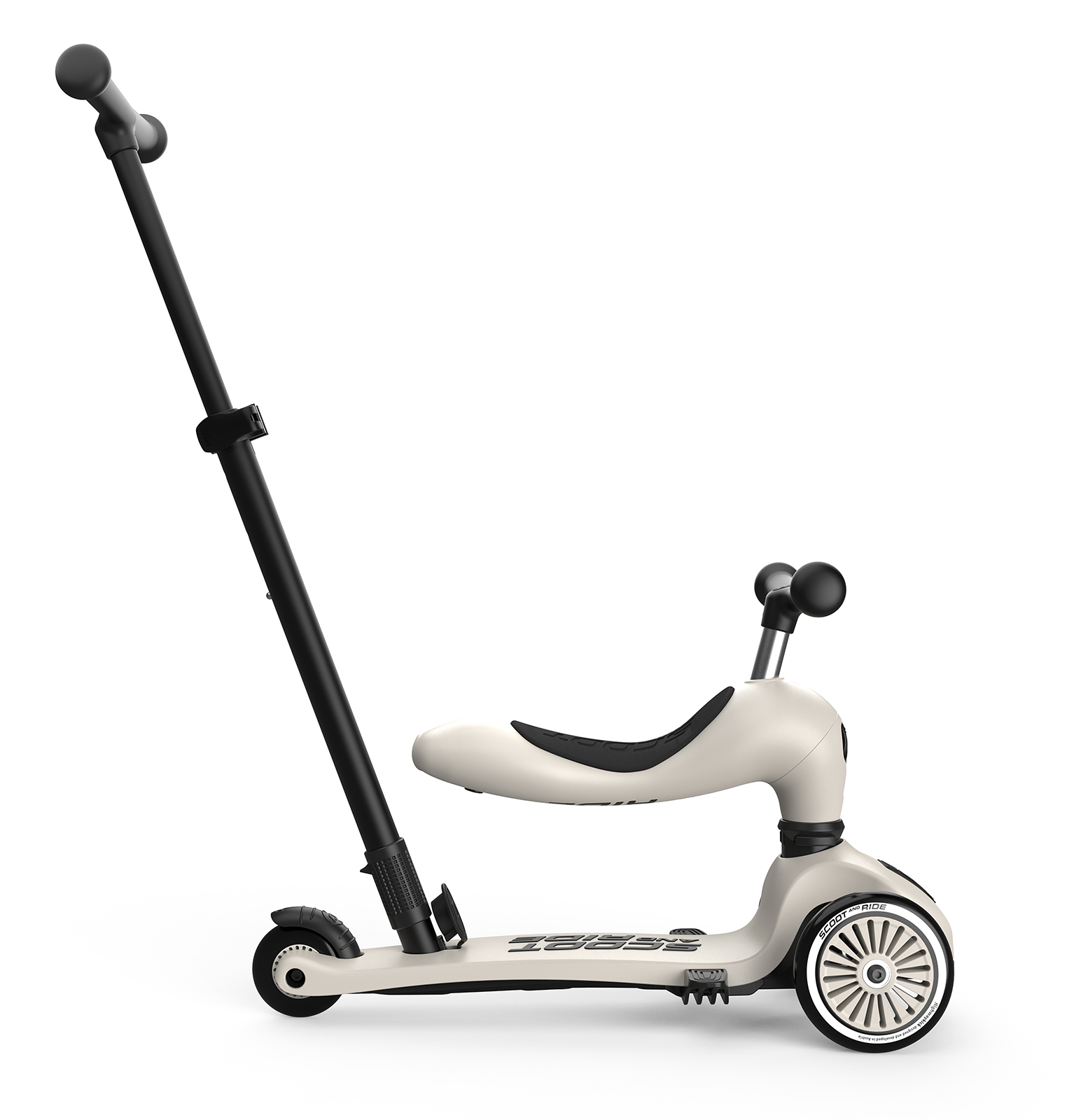 Trottinette 2-en-1 Highwaykick 1, beige-gris (Ash)
