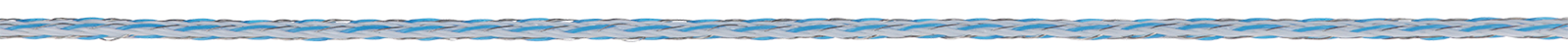 Weidezaunlitze Platinum weiß/blau 3 mm / 1000 m