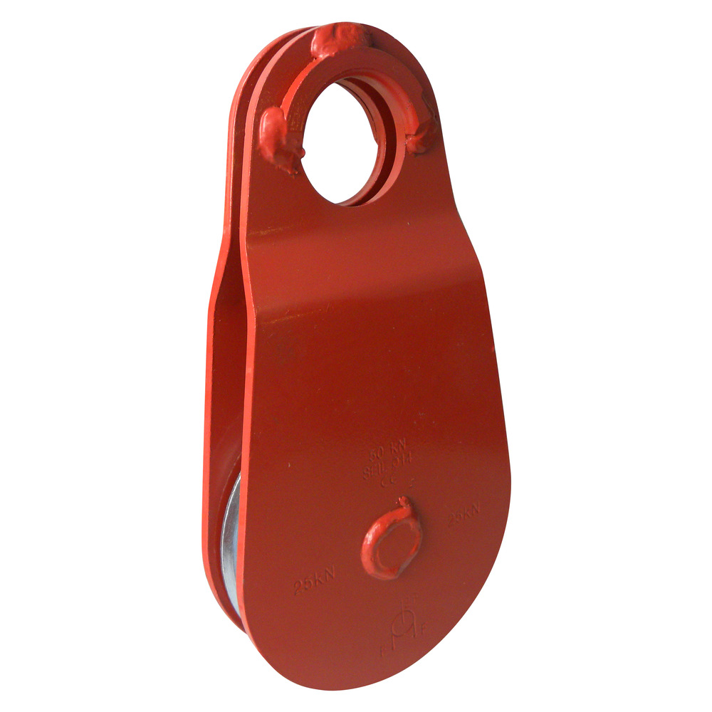 Seilrolle SR14 mit drehbaren Seitenblechen