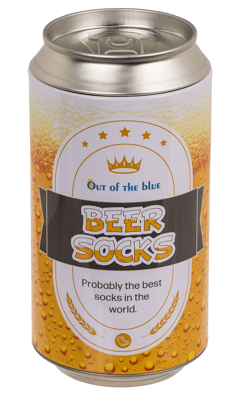 Socken Bier in Dose