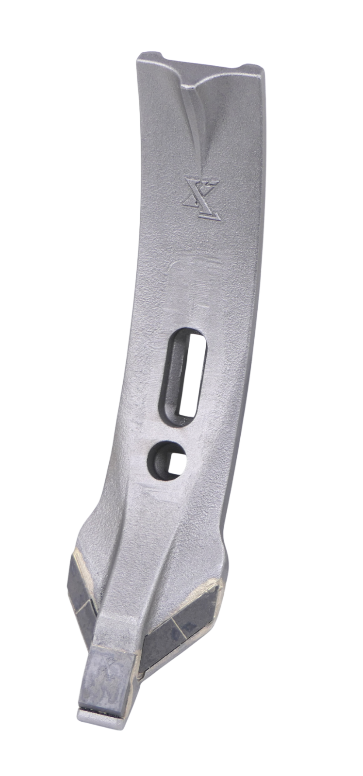 Pointes de soc en carbure pour tiges de cultivateur d'un rayon de 300 mm, espacement des trous : 39 à 81 mm