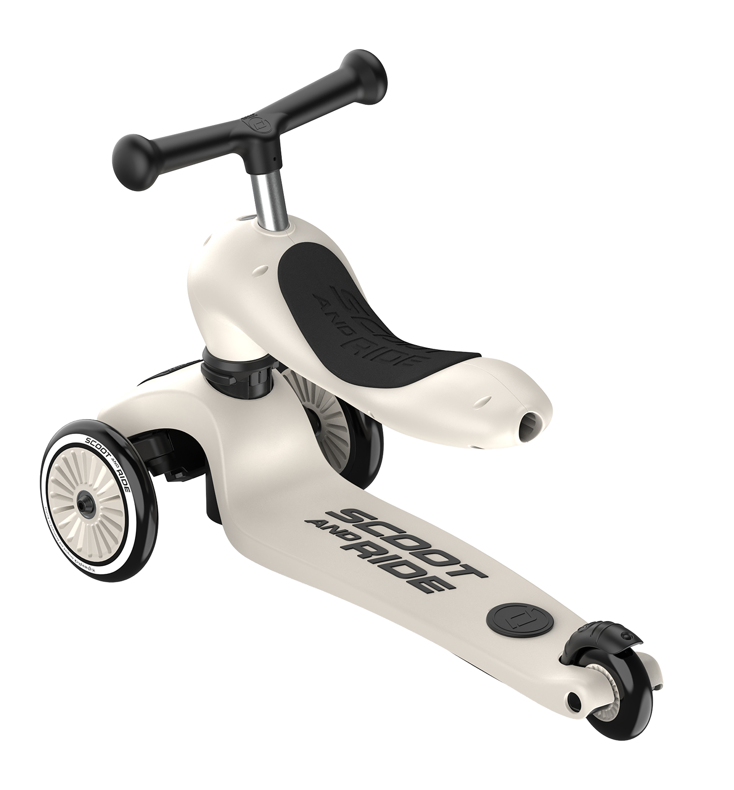 Trottinette 2-en-1 Highwaykick 1, beige-gris (Ash)