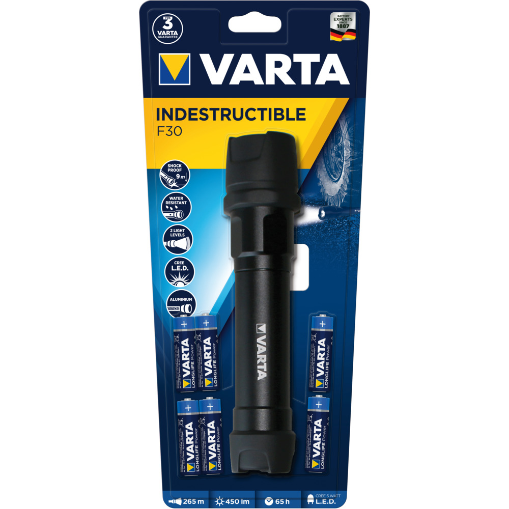 Indestructible Stablampe F30