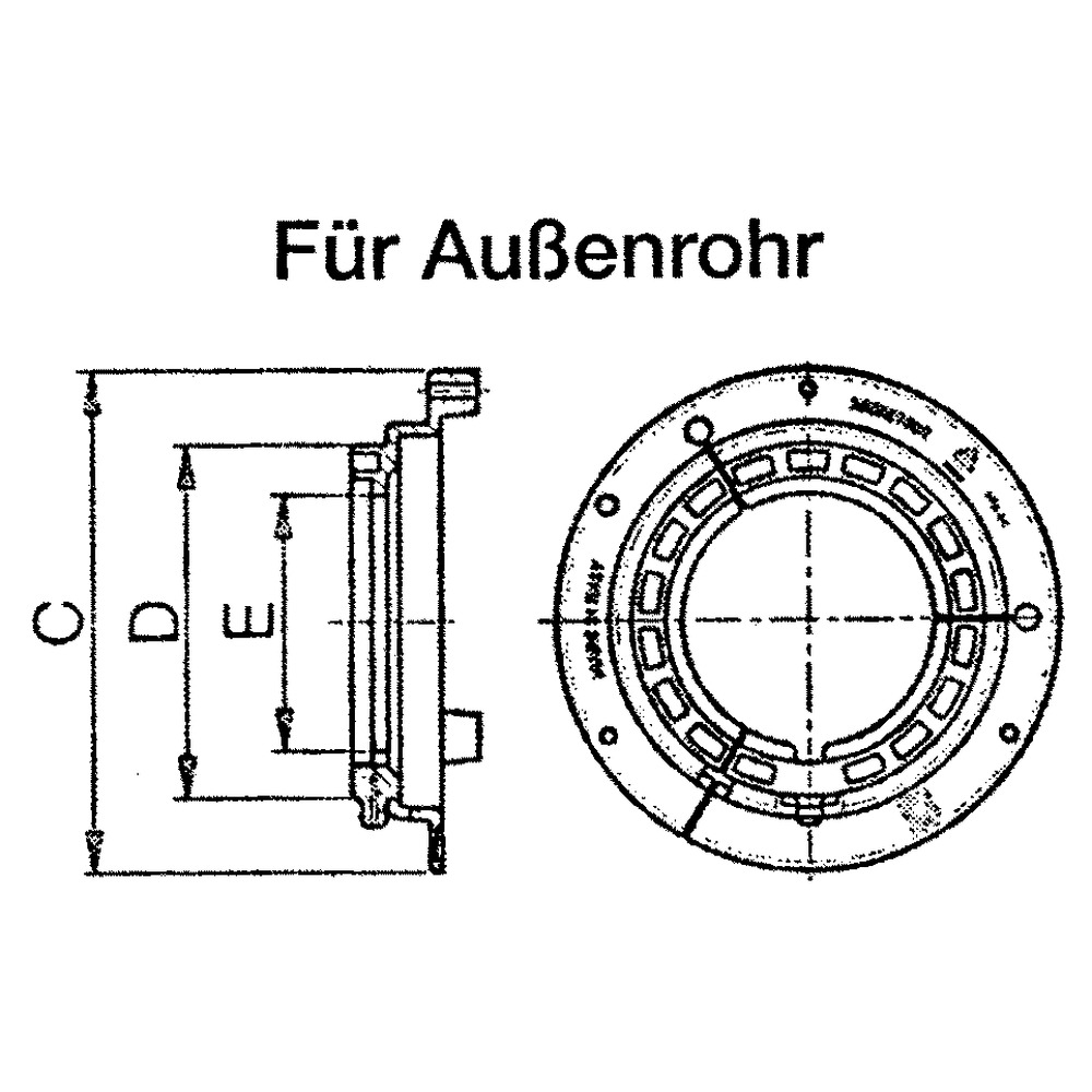 Laufring zu Unfallschutz Bondioli GLOBAL für Aussenrohr