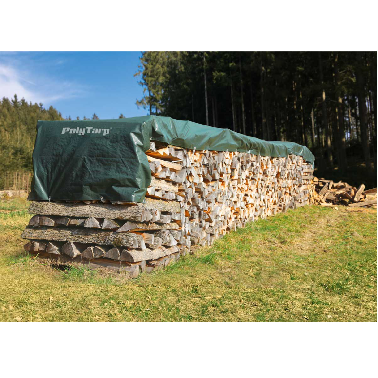 Holz-Abdeckplane Profi