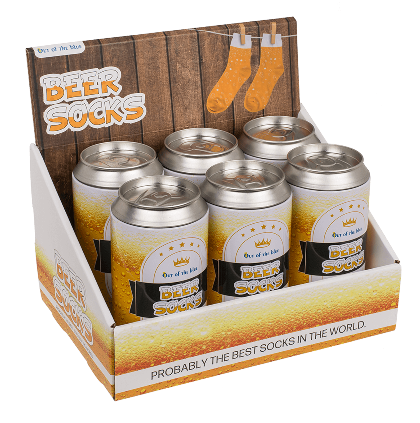 Socken Bier in Dose