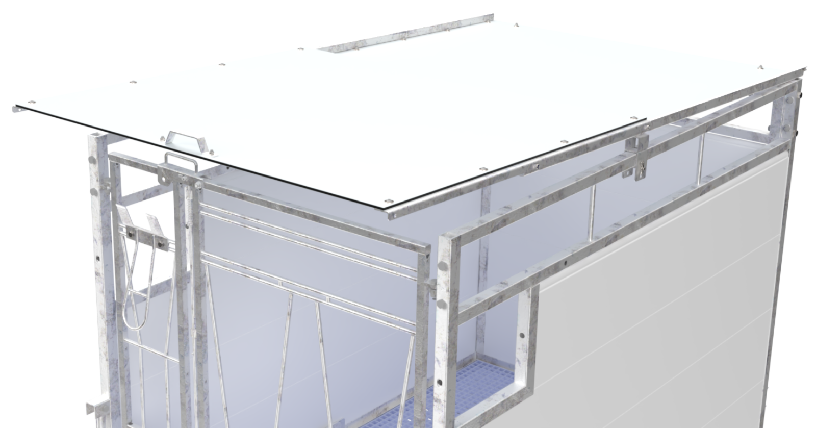 Dach für Kälberbox