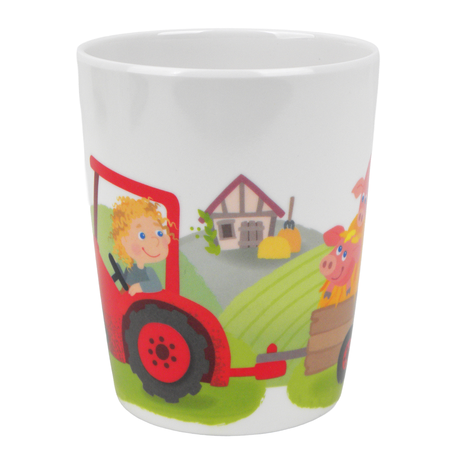 Becher Kinder Traktor rot