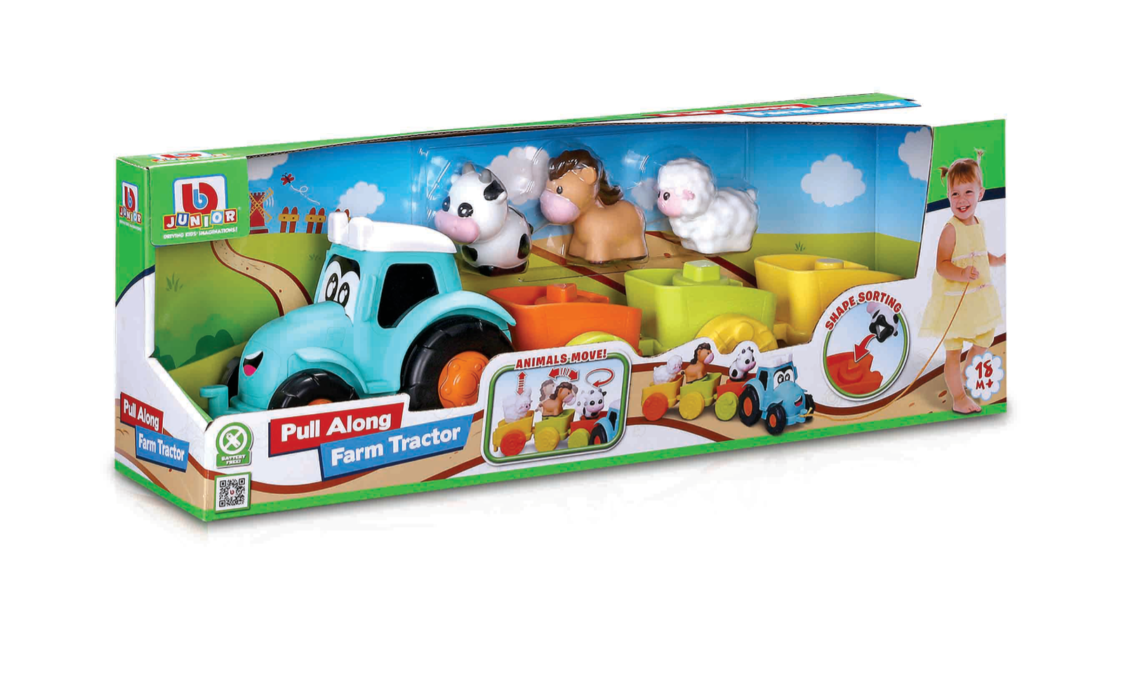 Traktor zum Ziehen mit Tieren