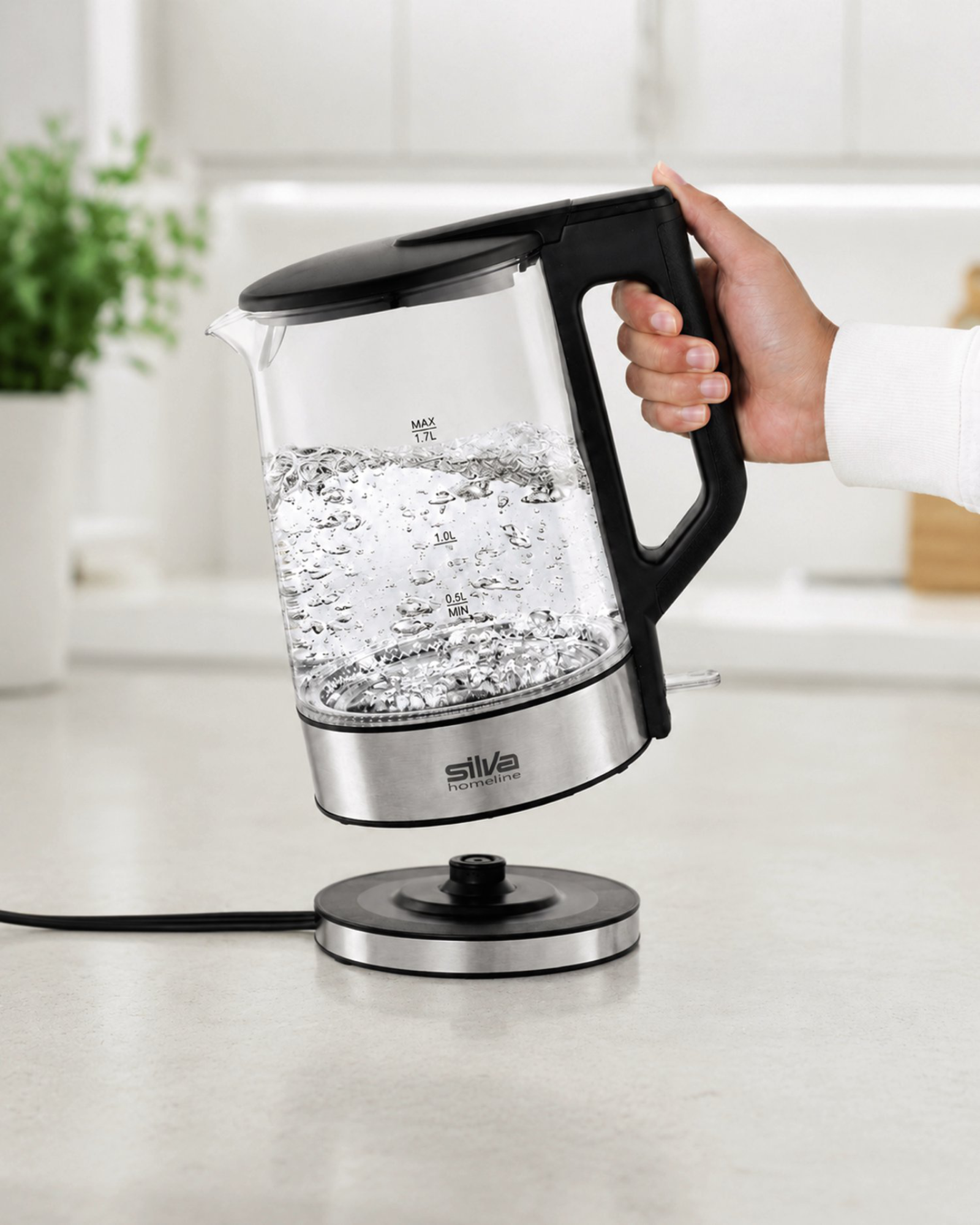 Wasserkocher Glas