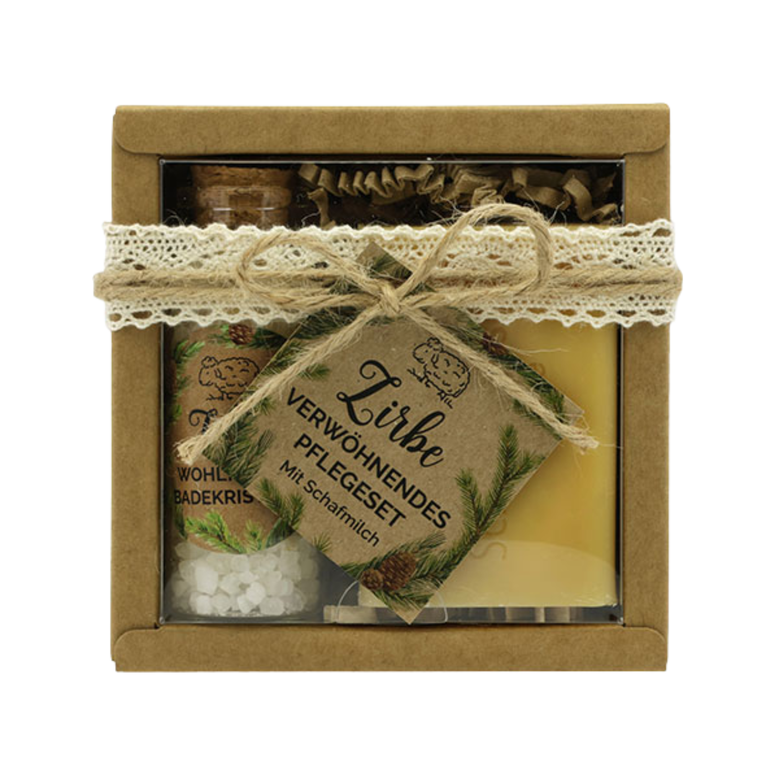 Coffret-cadeau 2 pièces : Pin suisse, pour un moment de bien-être