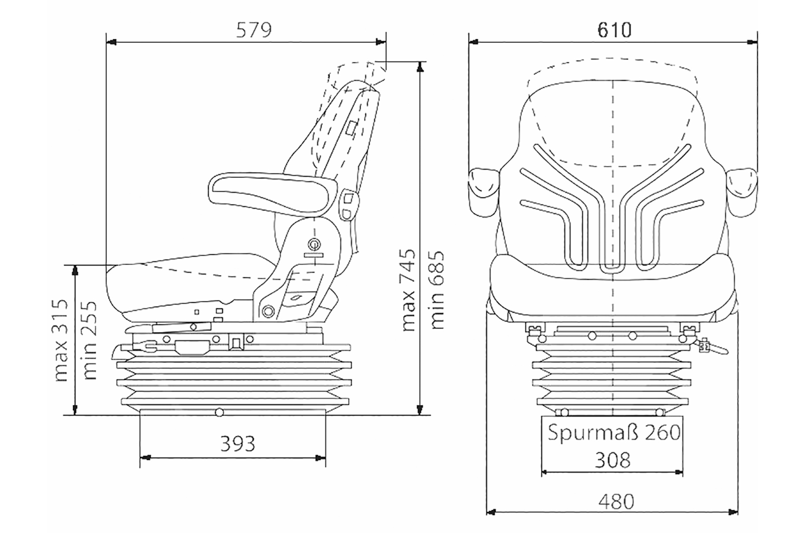Fahrzeugsitz Grammer MSG 95G/721 12V