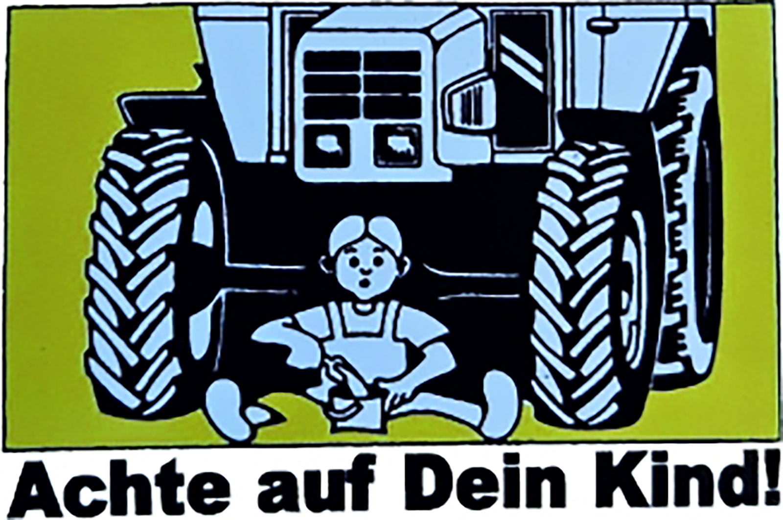 Aufkleber Steyr Achte auf dein Kind!