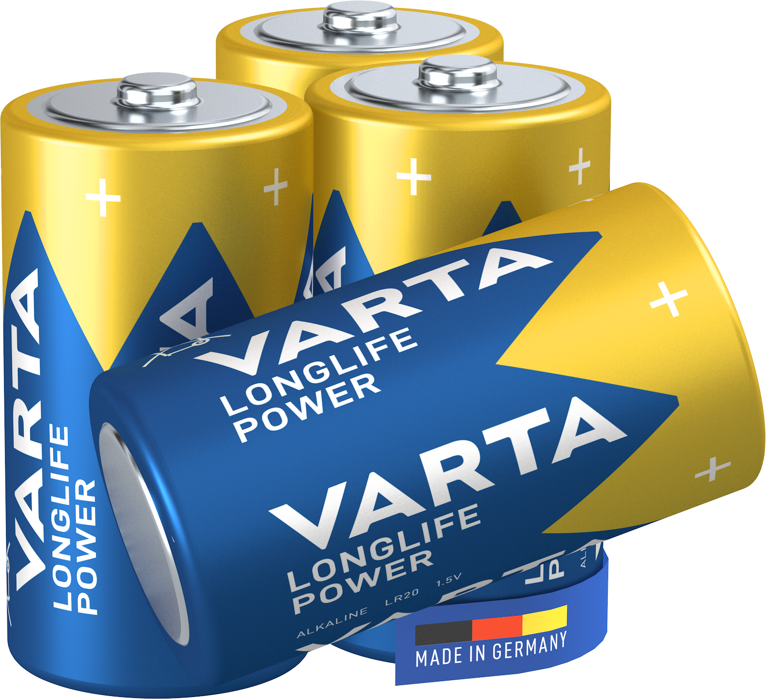 Longlife POWER C, 4 Stück – Leistungsstarke Energie