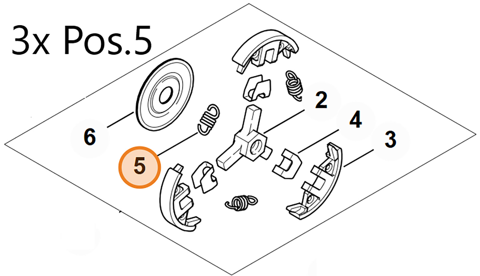 Set di molle di trazione per frizione MS261