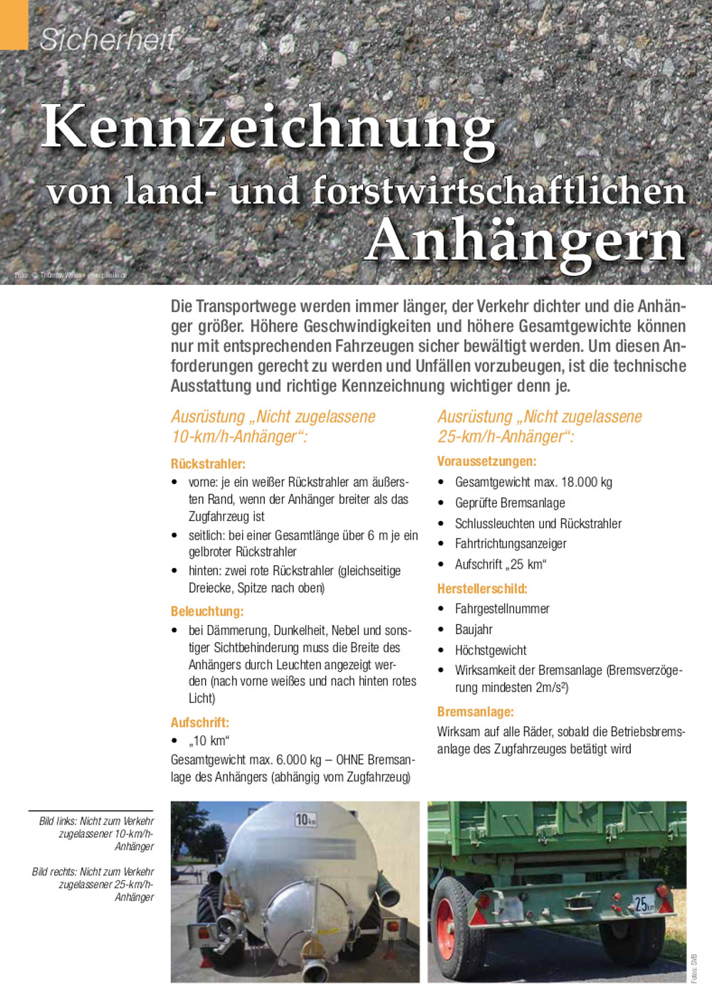 Kennzeichnung von Anhngern