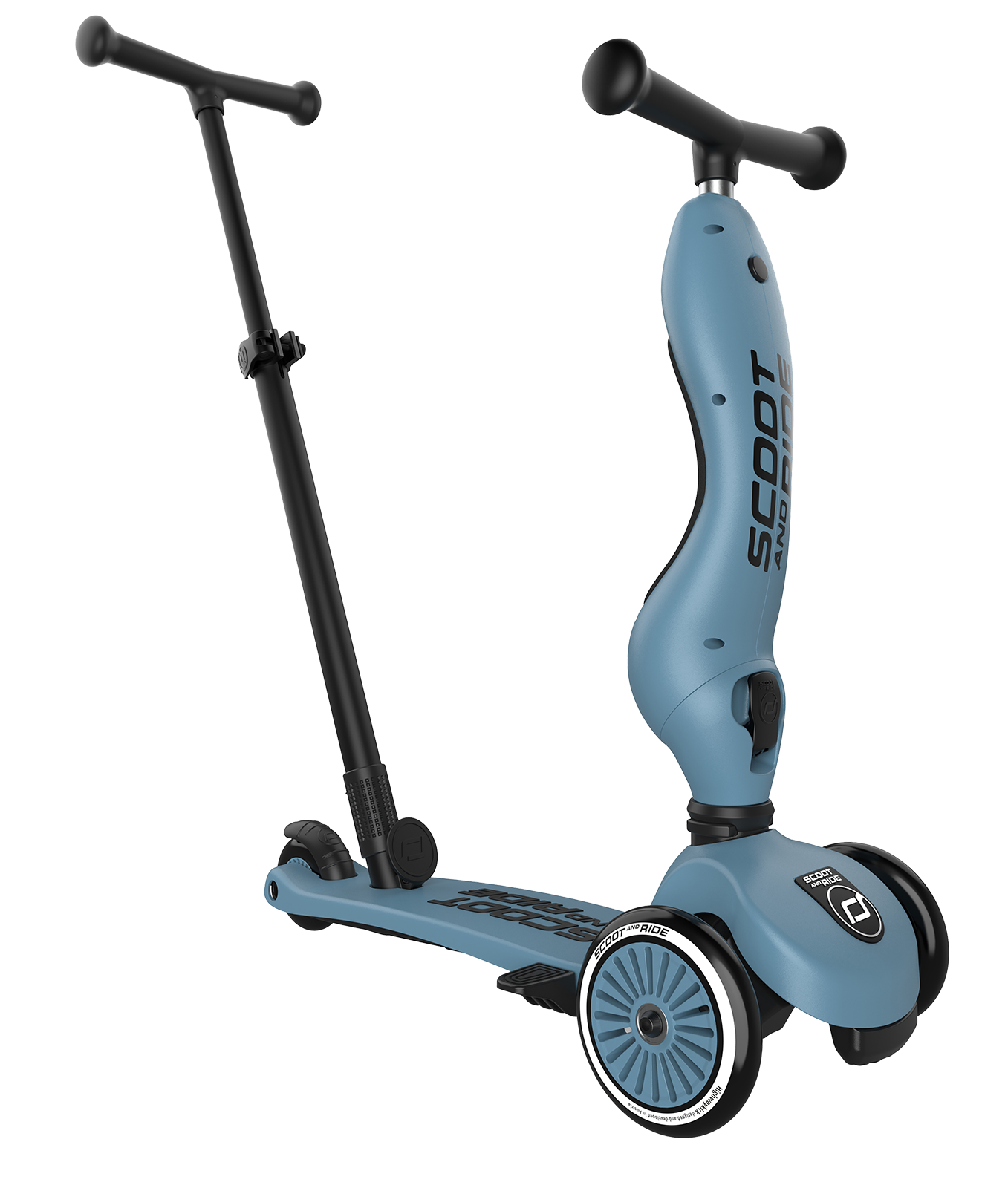Roller 2in1 Highwaykick1 blau (Farbe steel)