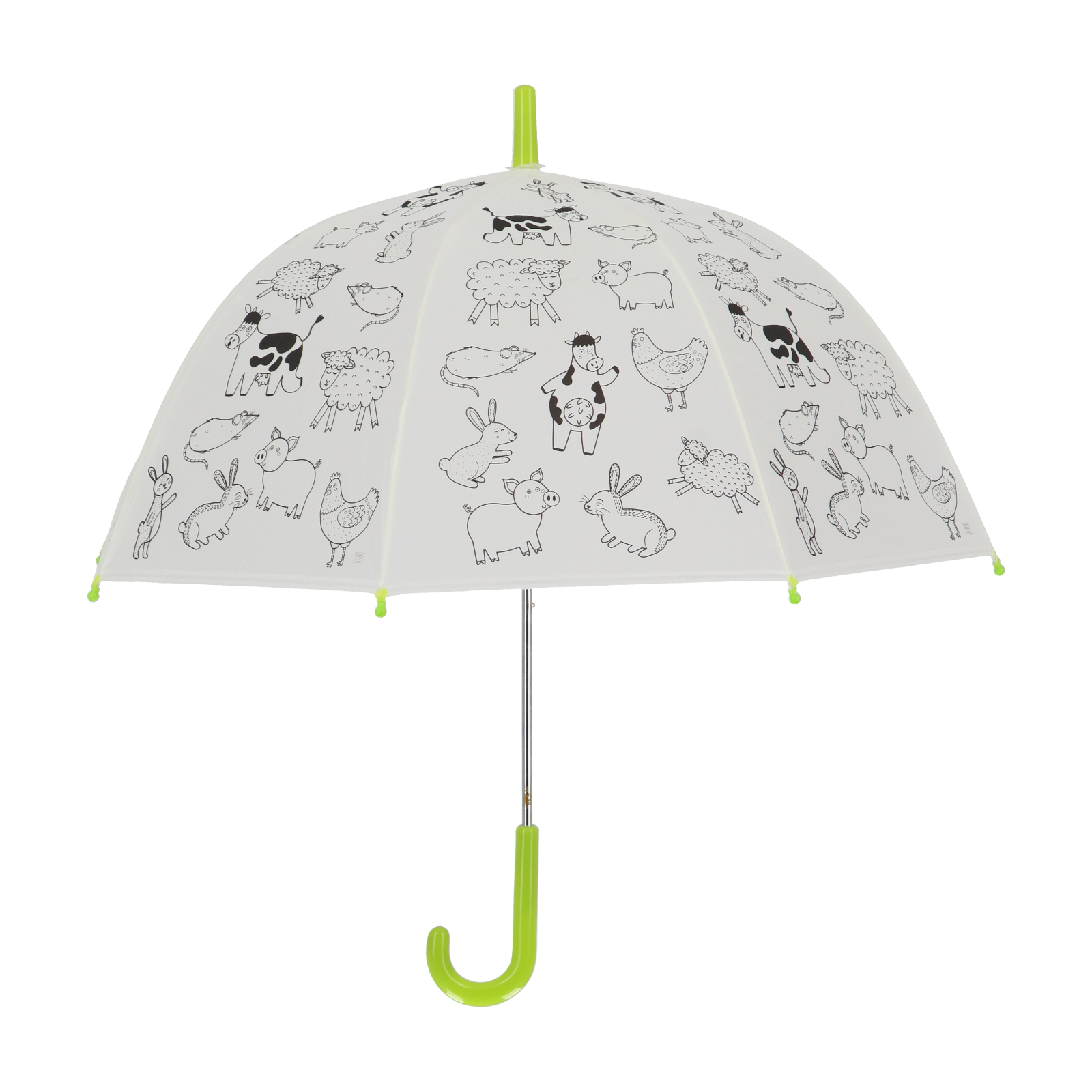 Regenschirm Kinder Bauernhoftiere zum selber Bemalen